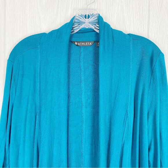 Athleta | Pranayama Wrap Cardigan In Nirvana Teal Size Small Tall - Picture 7 of 13